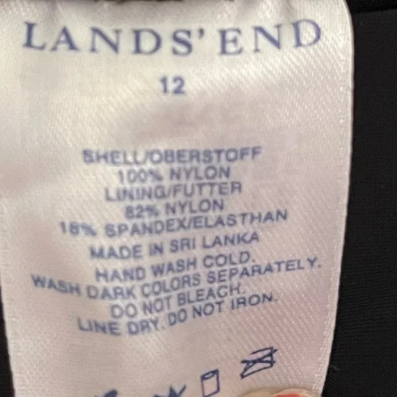 🌸5 for $20 Sale 🌸Land’s End Swim Shorts with build in pantiesexcellent condition - Picture 5 of 5